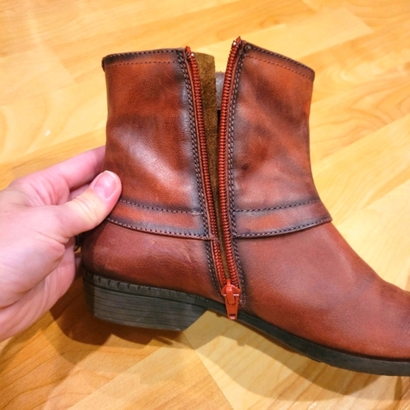Pikolions Women's Leather Zip Ankle Boots Booties Size 38 - Picture 7 of 15